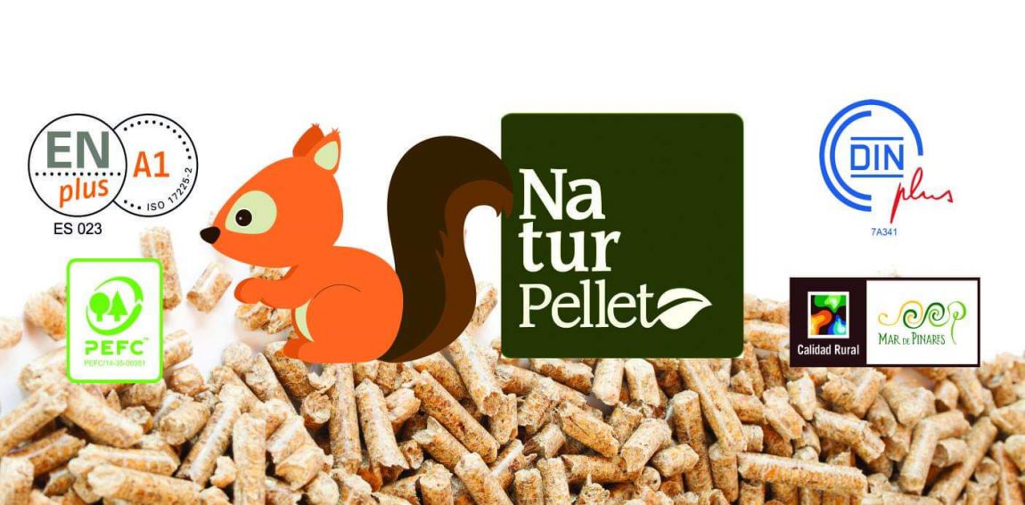 Certificaciones Naturpellet: ENplus A1, DIN plus, PEFC, Calidad Rural, Mar de Pinares